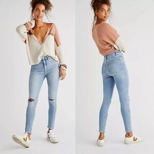 NWOT New Free People We The Free Raw High-Rise Jegging Size 29